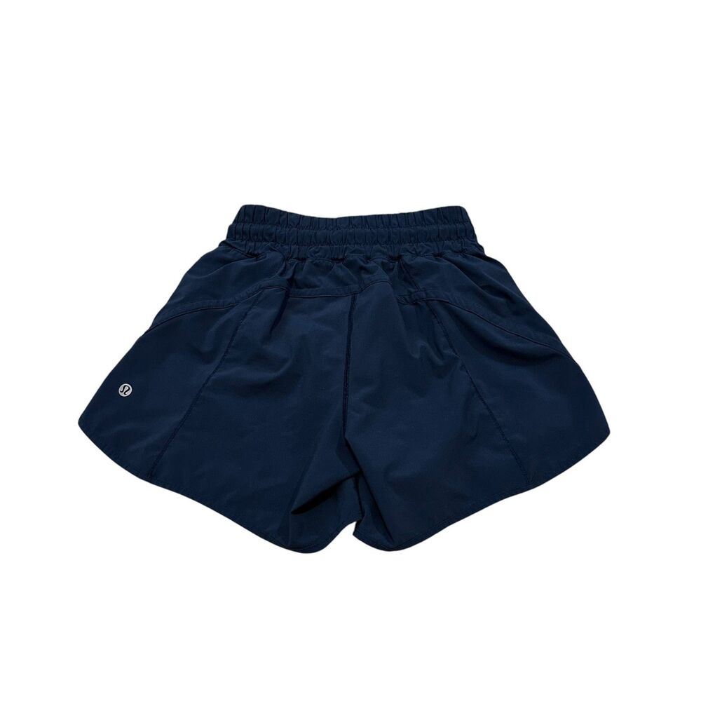 Lululemon Track That High Rise Lined Short in True Navy Size 4